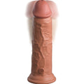 KING COCK - Elite Vibrerende Realistisk Silikondildo Karamell 20,3 cm