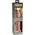 KING COCK - Elite Vibrerende Realistisk Silikondildo med Fjernkontroll 22,9 cm