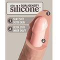 KING COCK - Elite Vibrerende Realistisk Silikondildo med Fjernkontroll 22,9 cm