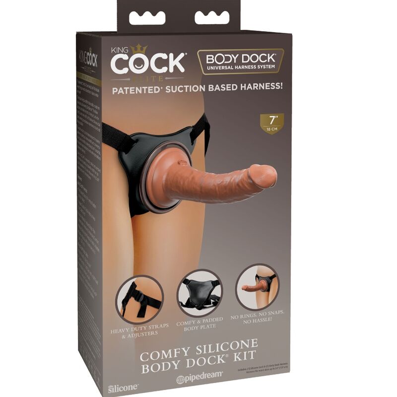 KING COCK - Strap-on-sett 17,8 cm