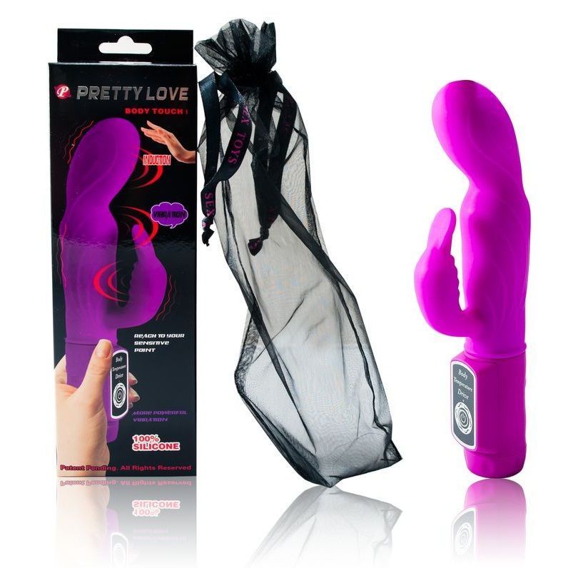 PRETTY LOVE - Flirtation Body-Touch Rabbitvibrator med Varmesensor