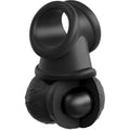KING COCK - Elite Deluxe Justerbart Seletøysett med Testikkelring og Dildo 20,3 cm