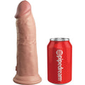 KING COCK - Elite Deluxe Justerbart Seletøysett med Testikkelring og Dildo 20,3 cm