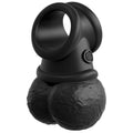 KING COCK - Elite Deluxe Justerbart Seletøysett med Testikkelring og Dildo 20,3 cm