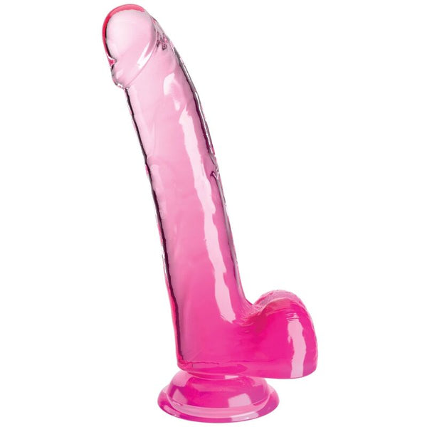 KING COCK - Clear Realistisk Dildo med Baller 20,3 cm