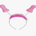 DIABLO PICANTE - Glitter-antenner med fløyte Rosa 6-pakning