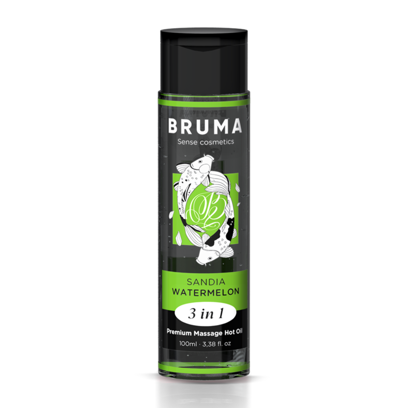 BRUMA - Premium varmende massasjeolje 3-i-1 Vannmelon 100 ml