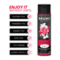 BRUMA - Premium varmende massasjeolje Jordbær 3-i-1 100 ml