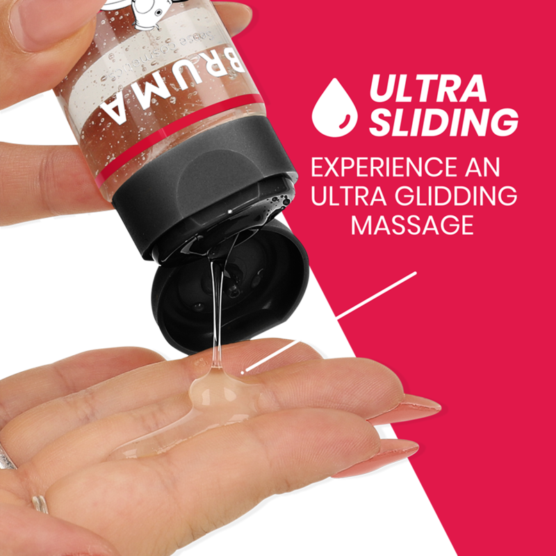 BRUMA - Premium varmende massasjeolje Jordbær 3-i-1 100 ml