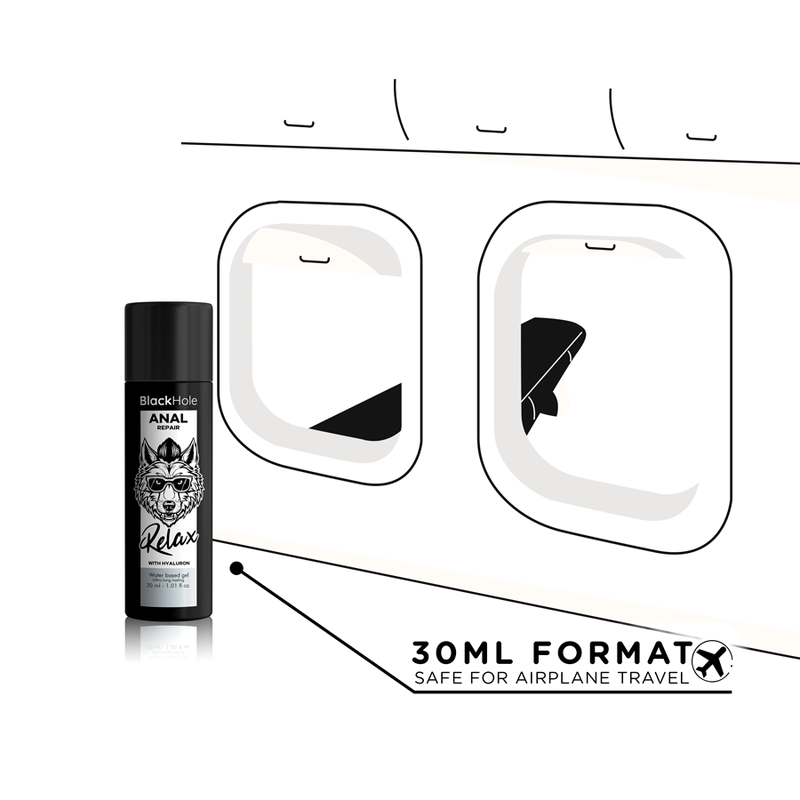 BLACK HOLE - Anal Repair Vannbasert Relax med Hyaluronsyre 30 ml