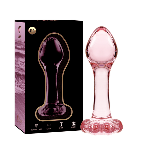 NEBULA SERIES BY IBIZA - Analplugg Modell 2 Glass 11 cm