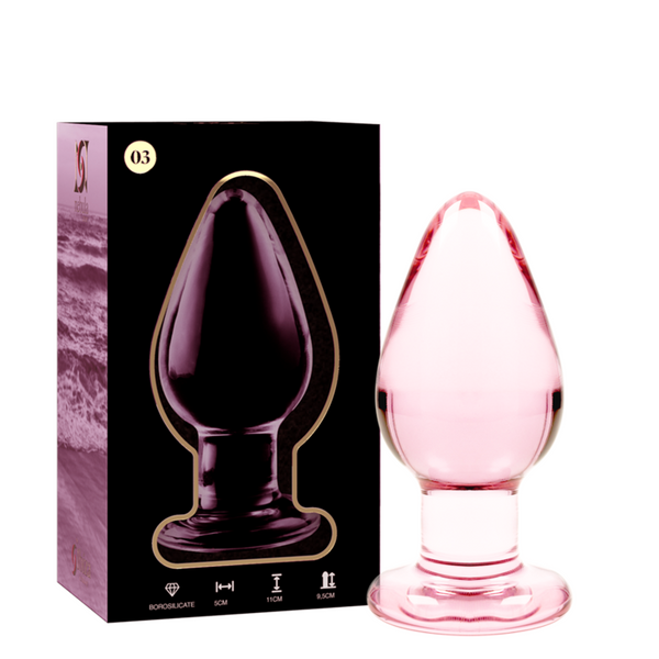 NEBULA SERIES BY IBIZA - Analplugg Modell 3 Glass 11 cm