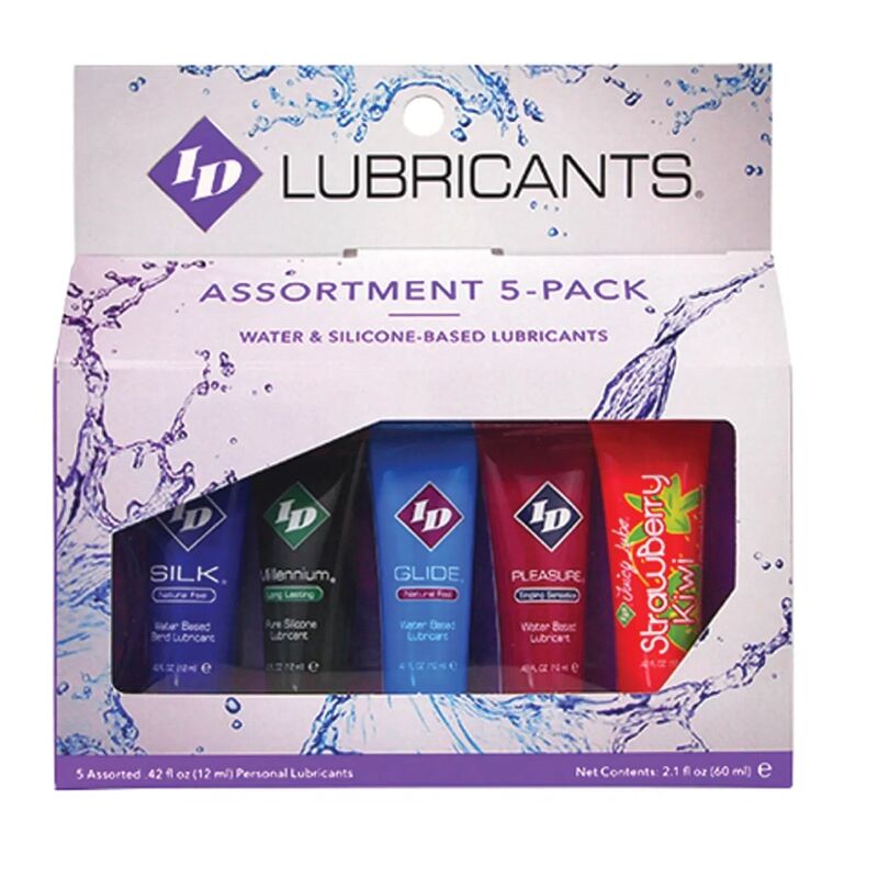 ID JUICY LUBE - Assortert glidemiddel 5-pk tuber 12 ml