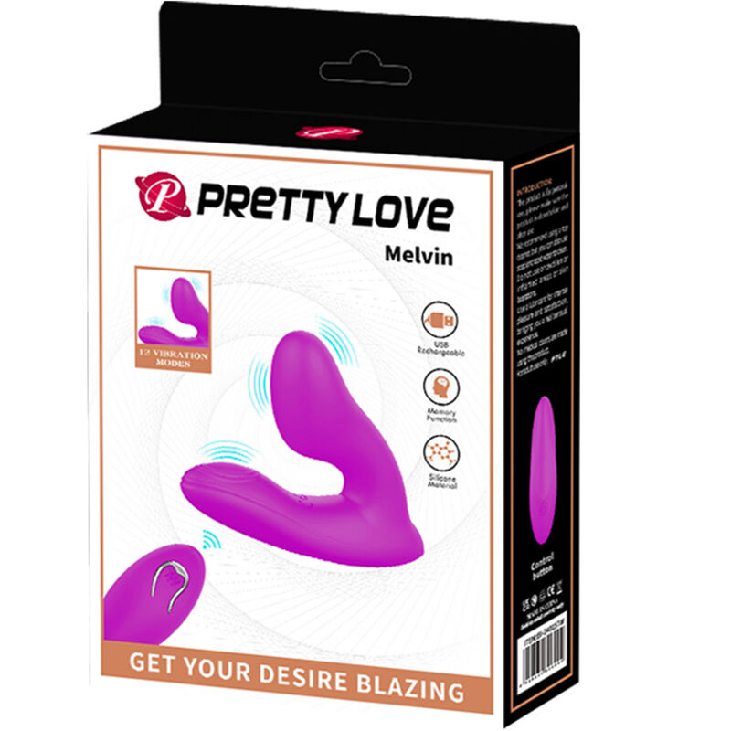 PRETTY LOVE - Melvin Klitoris- & G-punktsvibrator med Fjernkontroll