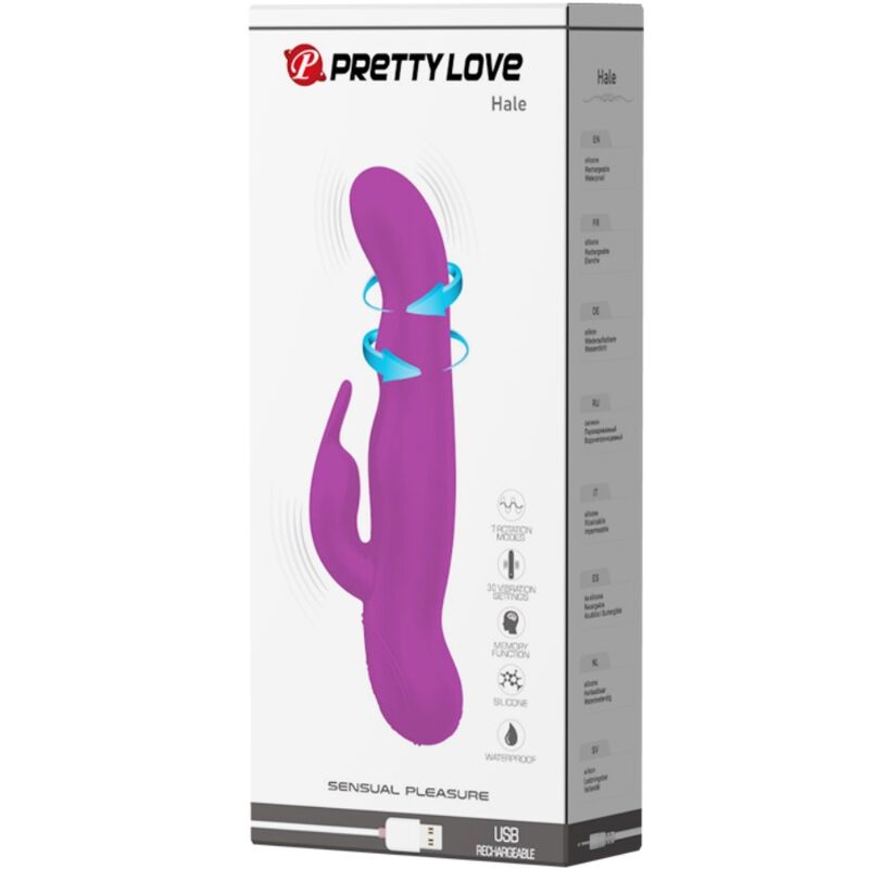 PRETTY LOVE - Highgrade Hale Roterende Rabbitvibrator