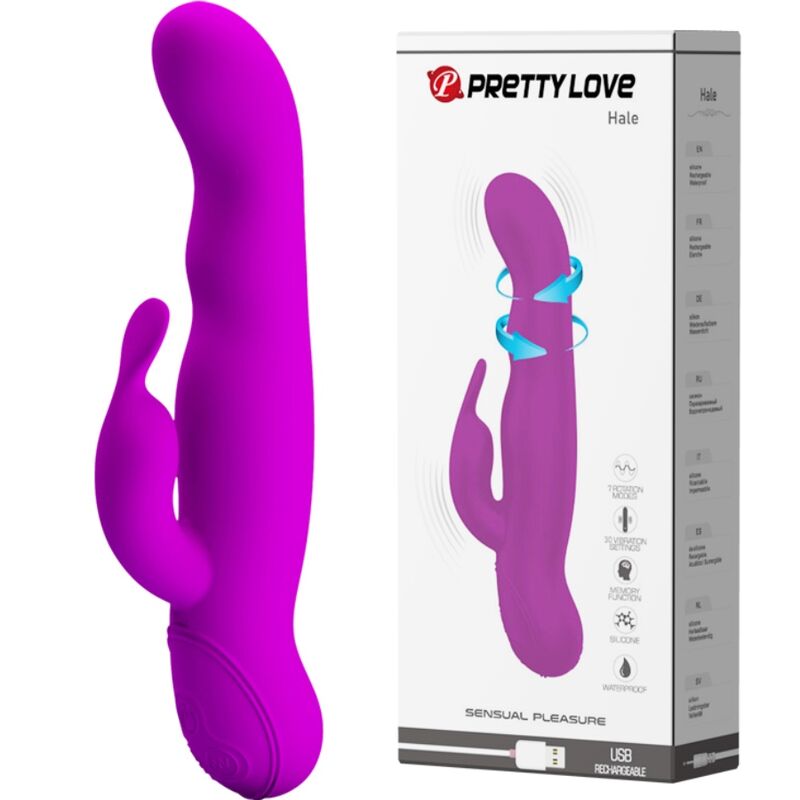 PRETTY LOVE - Highgrade Hale Roterende Rabbitvibrator