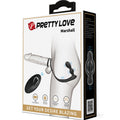 PRETTY LOVE - Marshall Penisring med fjernstyrt vibrerende analplugg