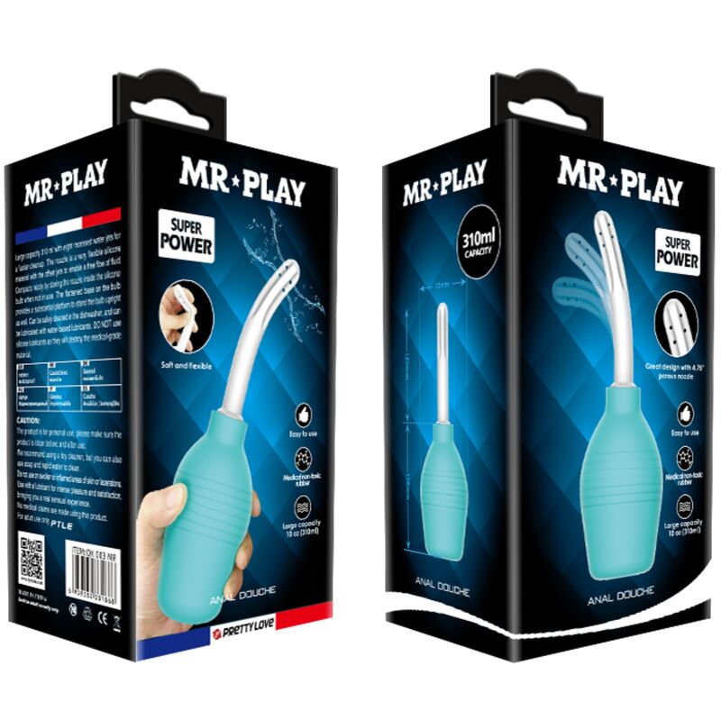 MR PLAY - Analdusj Pære Blå Gummi