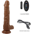 BAILE - Bodach Realistisk vibrator med rotasjon og fjernkontroll