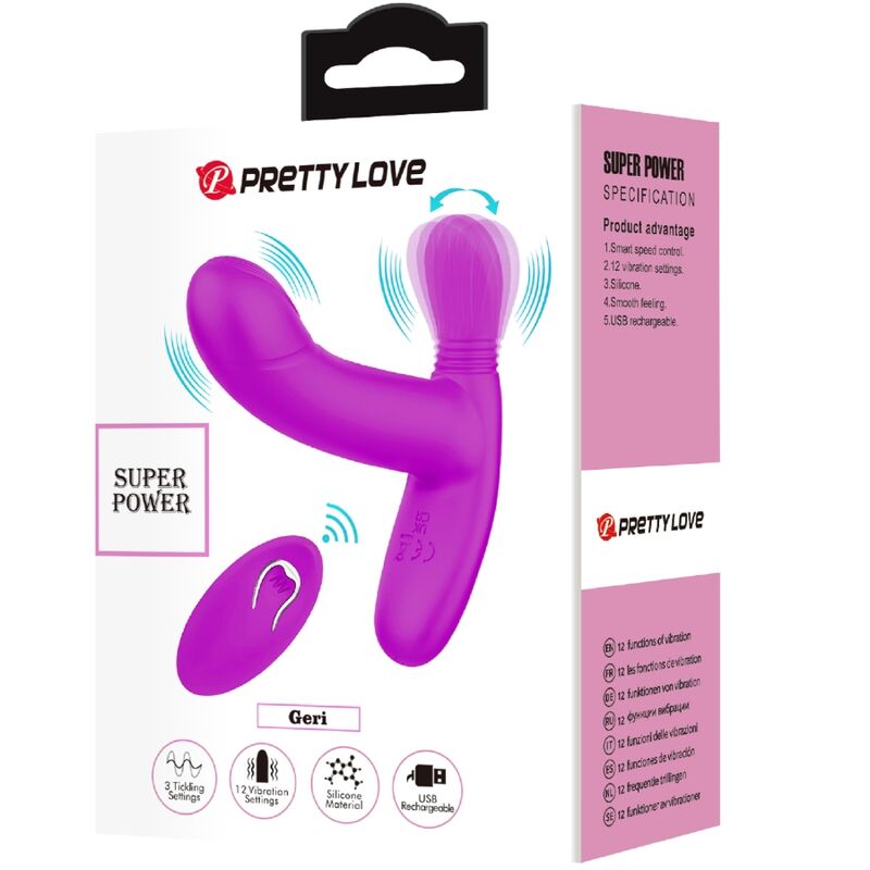PRETTY LOVE - Geri Klitoris- & G-punktsmassasje med Fjernkontroll