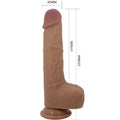 PRETTY LOVE - Tommy Realistisk Støtvibrator 22,5 cm