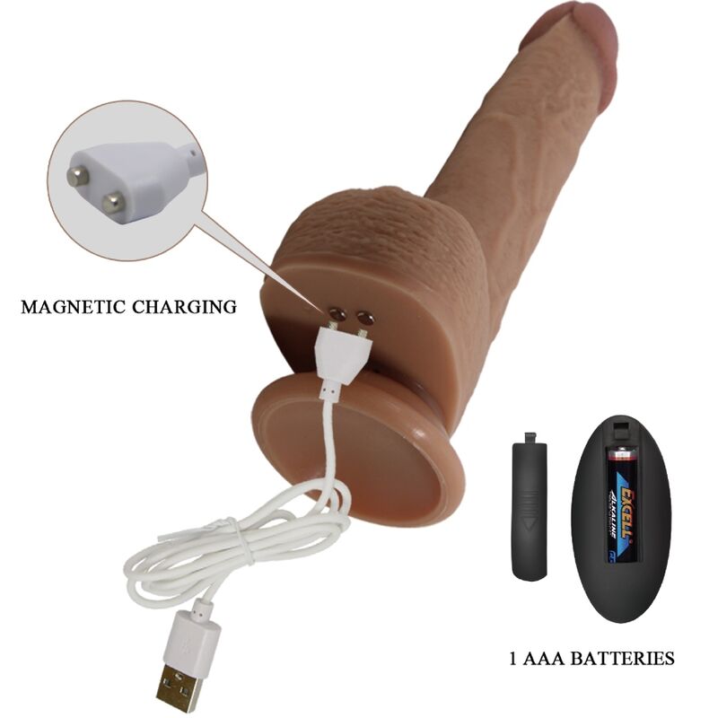 PRETTY LOVE - Tommy Realistisk Støtvibrator 22,5 cm