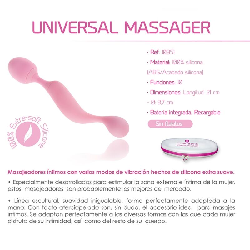 FEMINTIMATE - Universal Massasjer Silikonvibrator