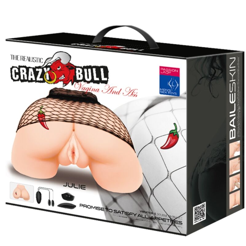 CRAZY BULL - Realistisk Vagina- & Anus-masturbator
