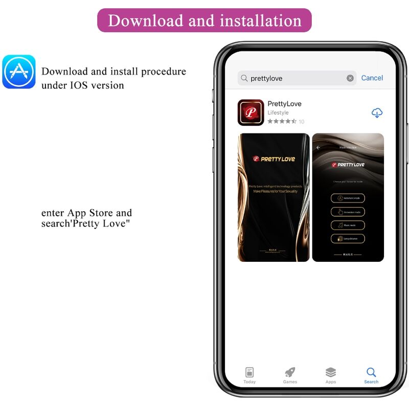 PRETTY LOVE - Catalina App-styrt Vibrerende Egg