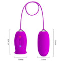 PRETTY LOVE - Daisy Dual Egg Vibrerende egg med slikketunge