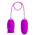 PRETTY LOVE - Daisy Dual Egg Vibrerende egg med slikketunge