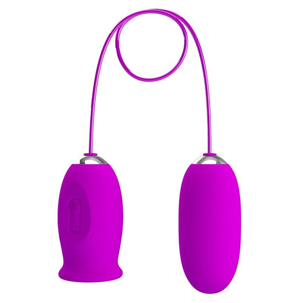 PRETTY LOVE - Daisy Dual Egg Vibrerende egg med slikketunge