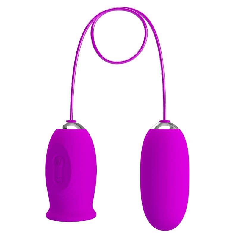 PRETTY LOVE - Daisy Dual Egg Vibrerende egg med slikketunge