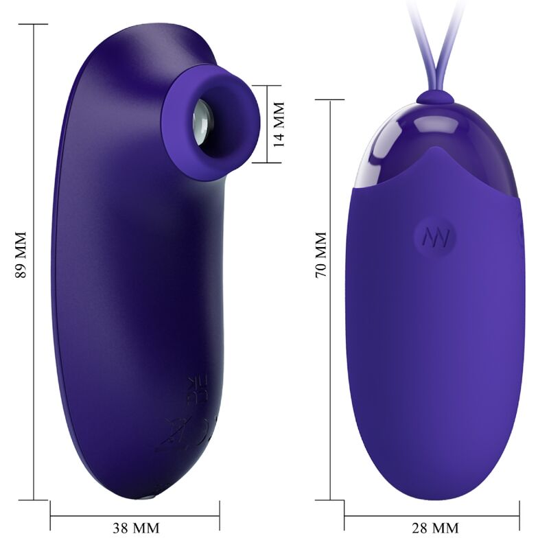 PRETTY LOVE - Vibrerende Egg & Tapping-stimulator