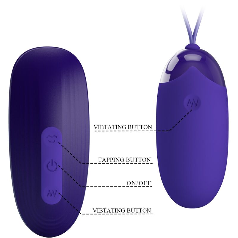 PRETTY LOVE - Vibrerende Egg & Tapping-stimulator