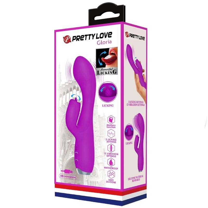 PRETTY LOVE - Gloria Oppladbar Rabbitvibrator Vanntett