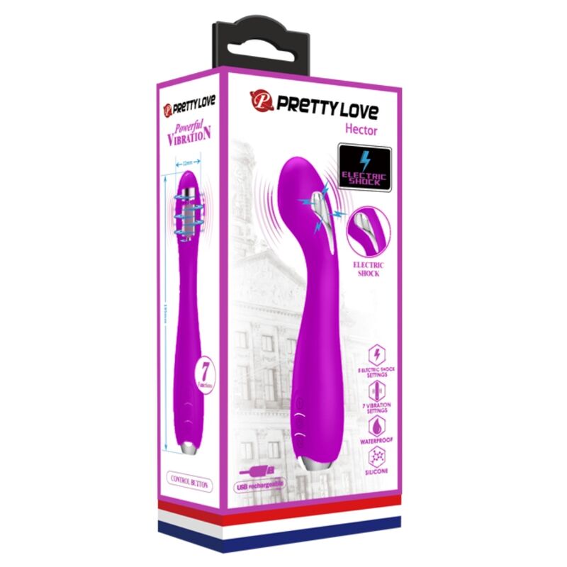 PRETTY LOVE - Hector Oppladbar Elektrosjokk-vibrator Vanntett