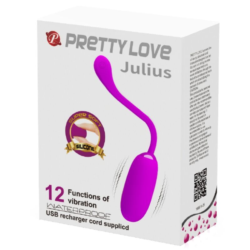 PRETTY LOVE - Julius Oppladbart Vibrerende Egg Lilla