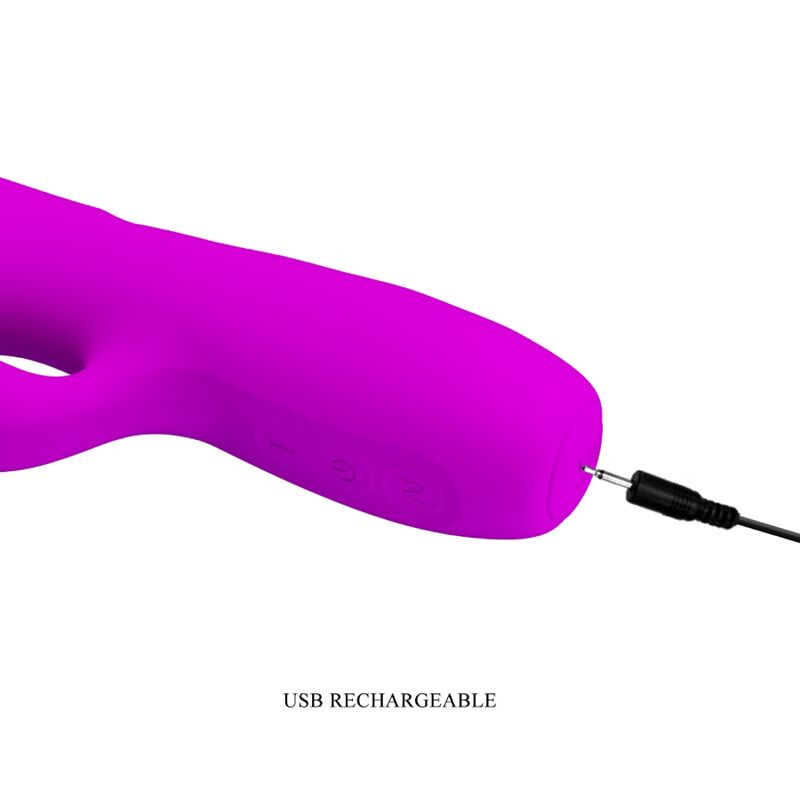 PRETTY LOVE - Melanie Oppladbar Støt-rabbitvibrator