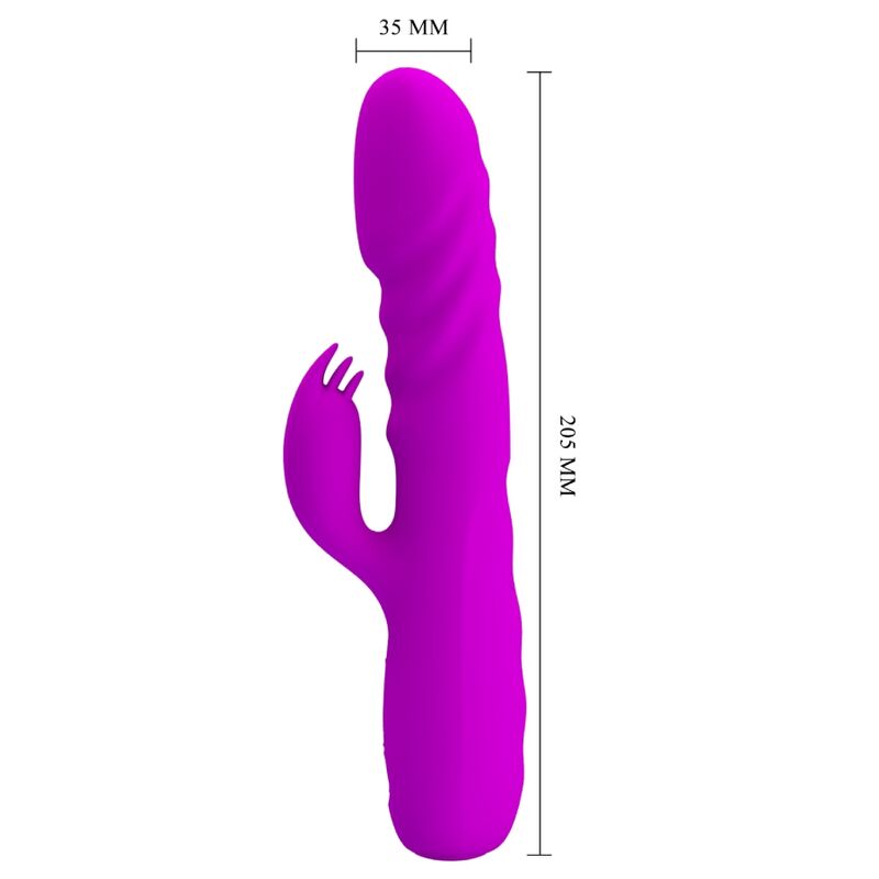 PRETTY LOVE - Melanie Oppladbar Støt-rabbitvibrator