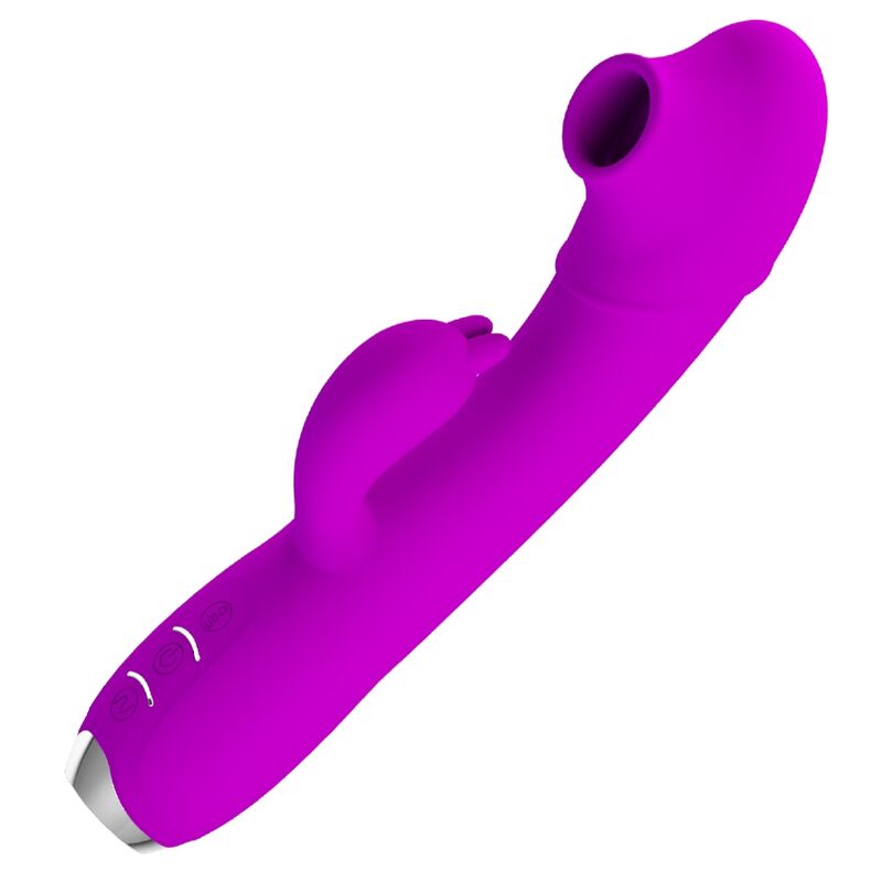 PRETTY LOVE - Regina Oppladbar Trykkbølge-vibrator med Sugekopp