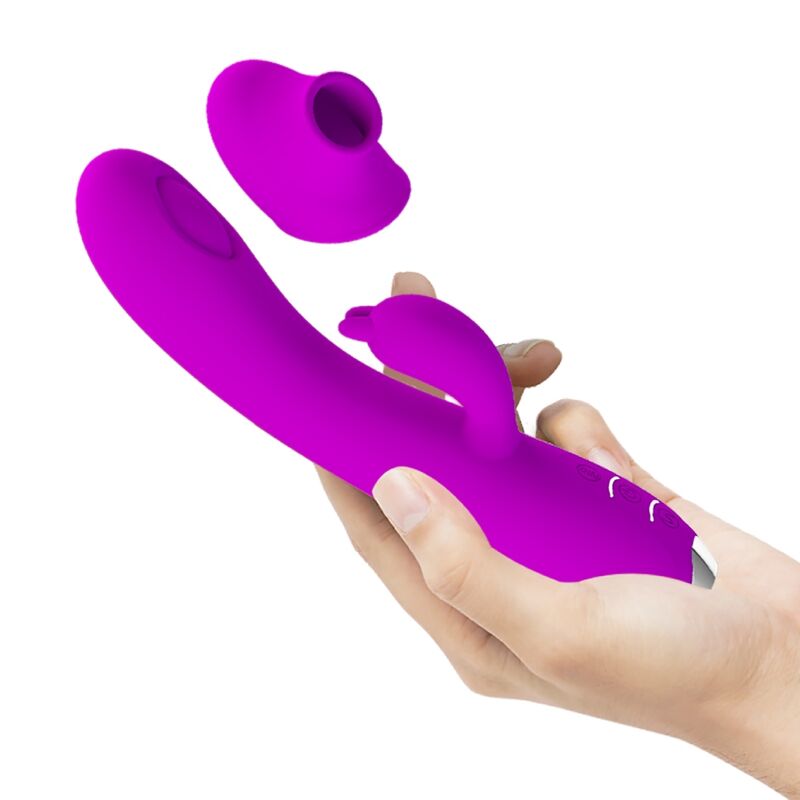 PRETTY LOVE - Regina Oppladbar Trykkbølge-vibrator med Sugekopp