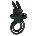 PRETTY LOVE - Vibrerende Penisring med Kanin 10 Moduser Sort