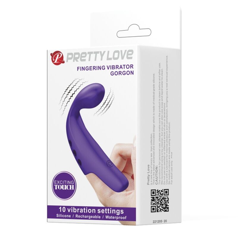 PRETTY LOVE - Gorgon Oppladbar fingervibrator
