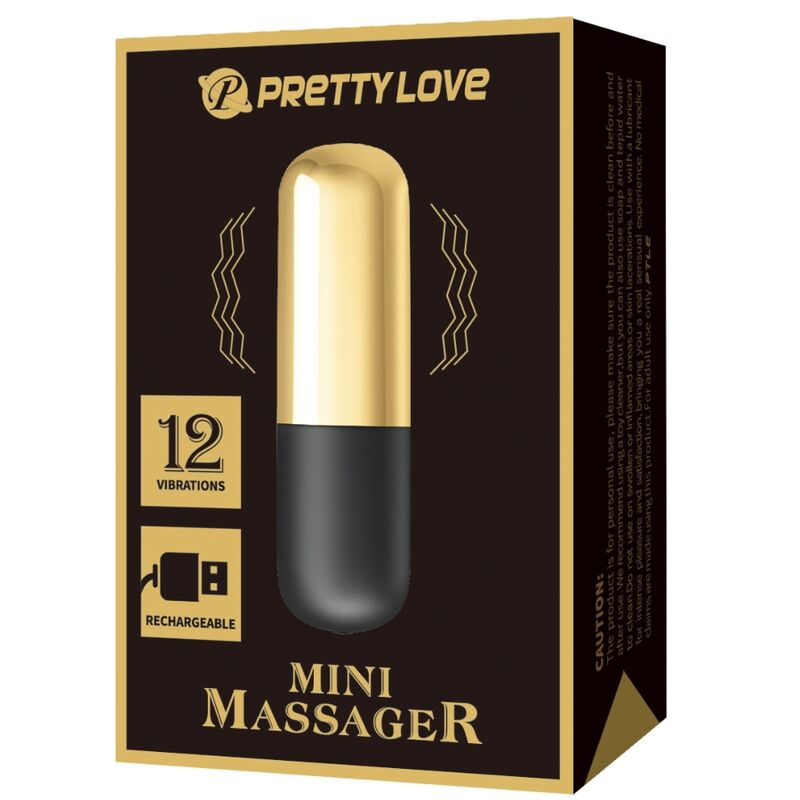 PRETTY LOVE - Golden Oppladbar Bullet-vibrator