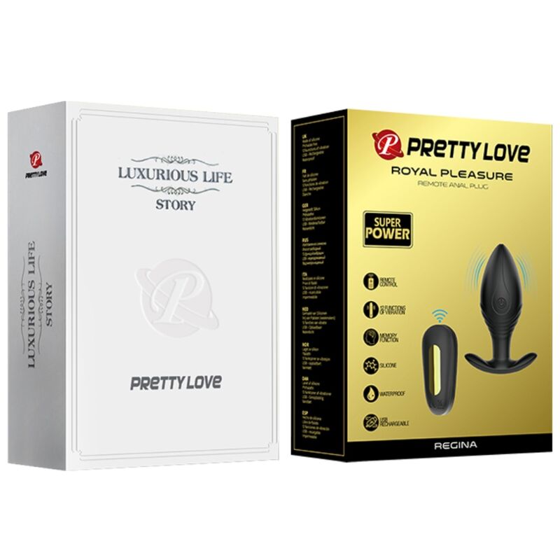PRETTY LOVE - Regina Oppladbar vibrerende analplugg
