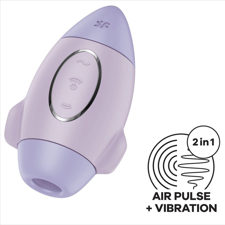 SATISFYER - Mission Control Liten Dobbel Lufttrykk-vibrator