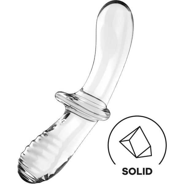 SATISFYER - Double Crystal Glassdildo