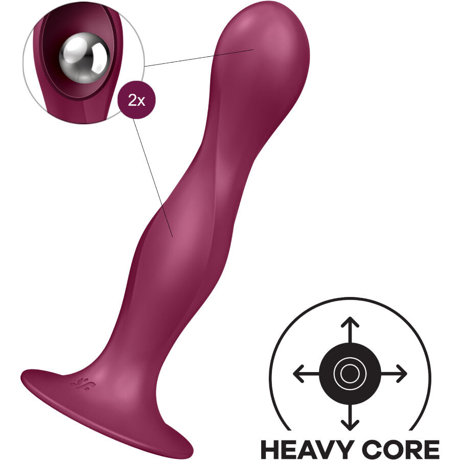 SATISFYER - Double Ball-R Dildo med kuler