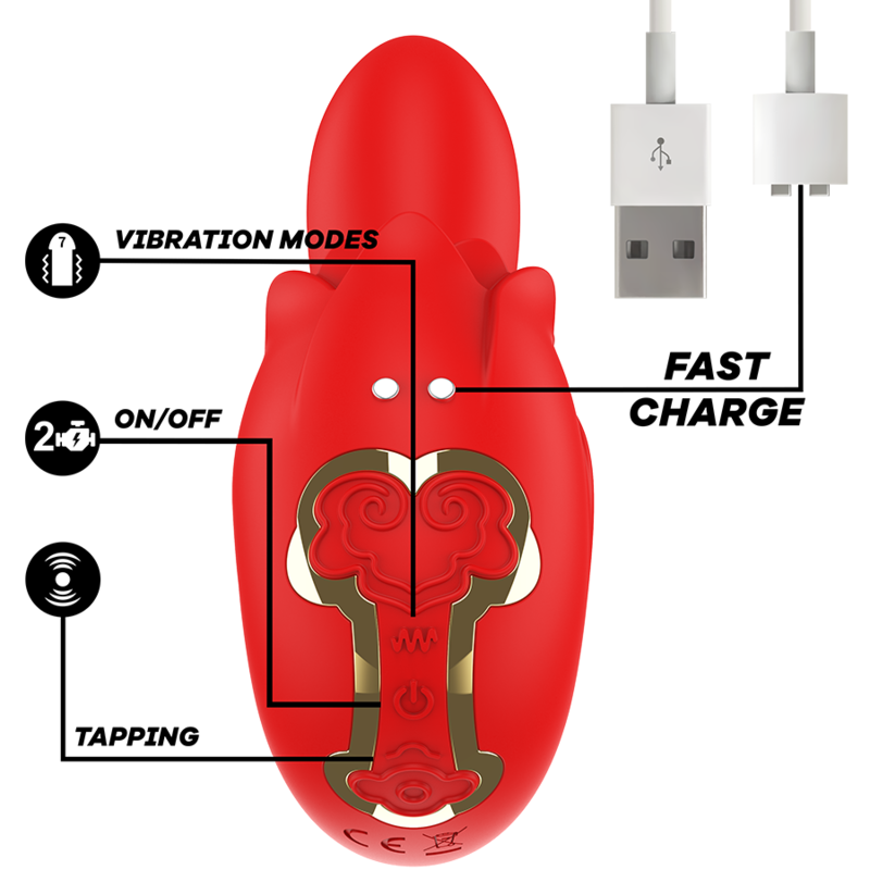 MIA - Selena Vibrerende stimulator med tapping